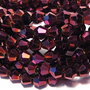 Cristale din sticla, biconice, 4 mm, electroplacate, purple