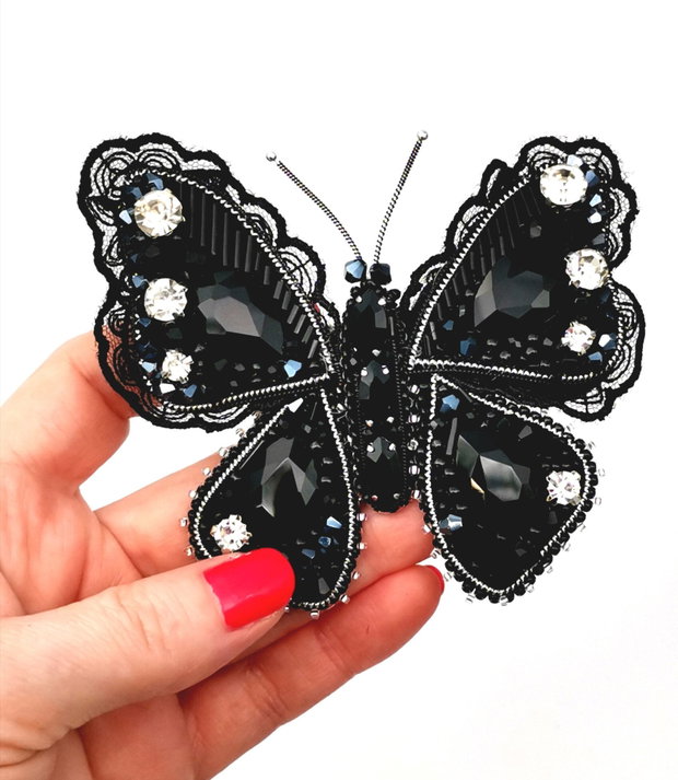 Vândut Brosa - Black Butterfly