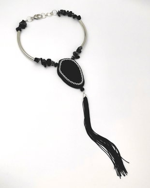 Vândut Colier Black Agata