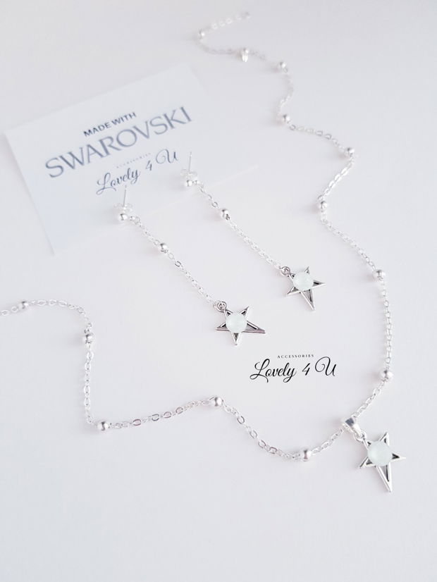 Set SWAROVSKI STAR- COLIER SI CERCEI