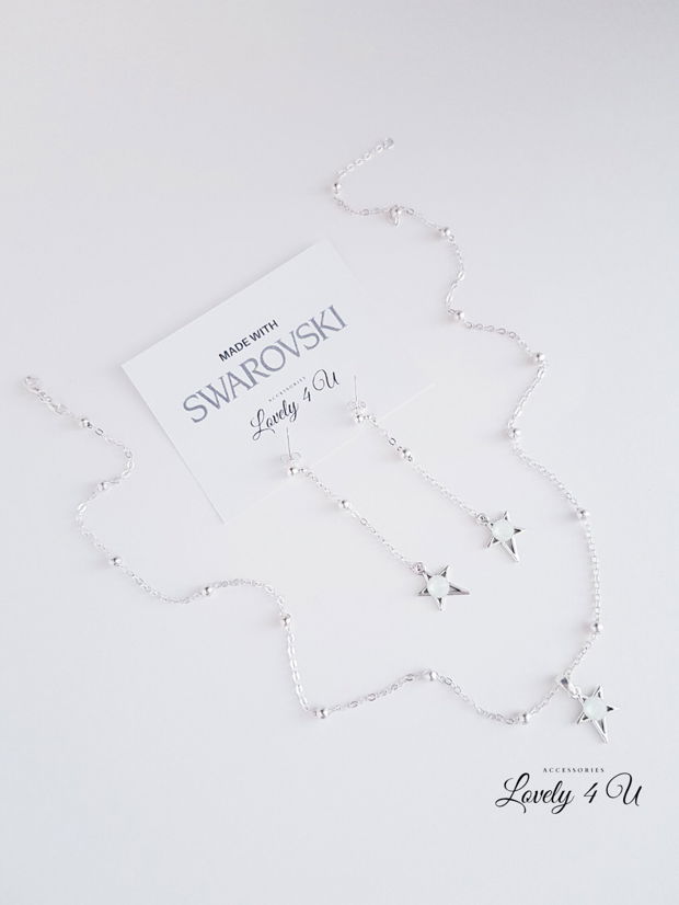 Set SWAROVSKI STAR- COLIER SI CERCEI