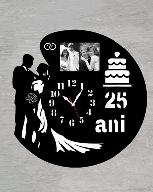 Ceas cu rama foto personalizat aniversare