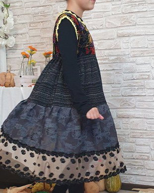 Rochie de toamna vesela, cocheta,jucausa  si frumoasa