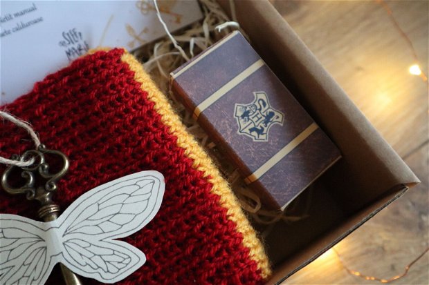Harry Potter kit nr.3 - Cadouri Harry Potter - Cutie cadou vrajitori- scrisoare Hogwarts - Cadou magic