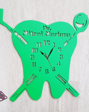 Ceas de perete pentru Dentist, personalizat