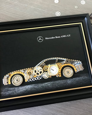 Mercedes Benz AMG GT Cod M 414-Steampunk Art-Industrial Decor Vintage-Bijuterii steampunk-Cadouri Barbati