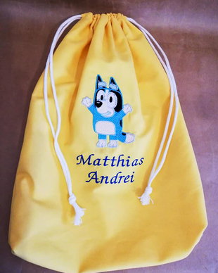 Rucsac Gradinita Bluey ,brodat