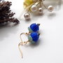 Cercei flori lampwork