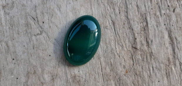 Cabochon agata verde, 30x20 mm