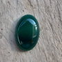 Cabochon agata verde, 30x20 mm