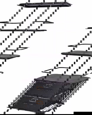 Comoda industriala din metal negru