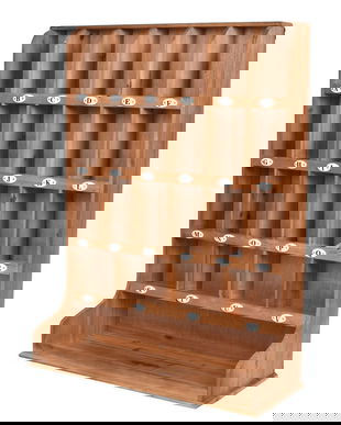 Organizator corespondenta din lemn masiv maro