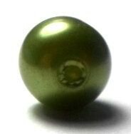 Margele sticla light olive inchis 8 mm cal. II
