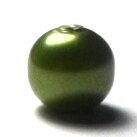 Margele sticla light olive inchis 8 mm cal. II