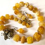 AMBER HONEY-agate,cristale Cehia,bronz