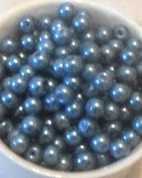 Margele sticla albastru cerneala 8 mm cal. II