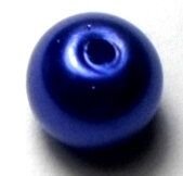 Margele sticla albastru persan 8 mm cal. II