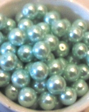 Margele sticla azuriu mist deschis 8 mm cal. II