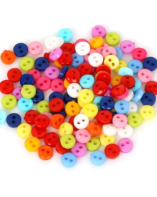 100 x Nasturi din rasina 6 mm. Nasturi rotunzi