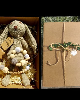 Set personalizat Iepuras Crosetat