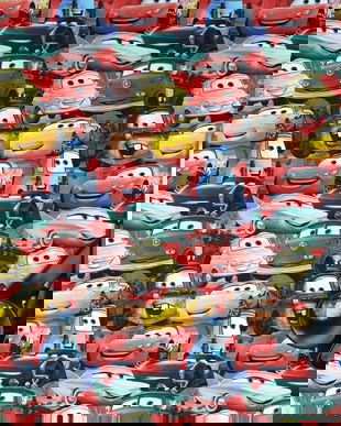 !imediat!Jerse buclat (french terry) - de la 47x90cm - elastic, Cars, cod B3