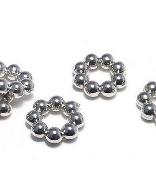 Linkuri din acril, metalizate, 12 mm