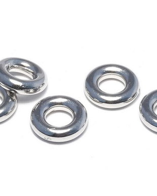Linkuri din acril, metalizate, 13 mm