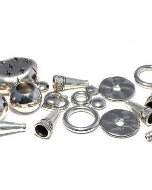 Margele din acril, metalizate, mixte