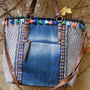 Nou-geanta textil-etno-denim