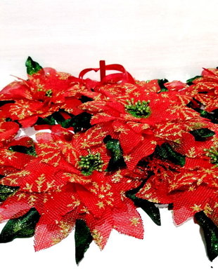 Floare Craciunita/Ornamente pentru bradul de Craciun