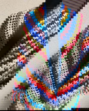 Esarfa crosetata melana