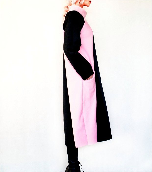 Rochie neopren black&pink