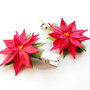 Clips pentru par cu Poinsettia(Craciunita)