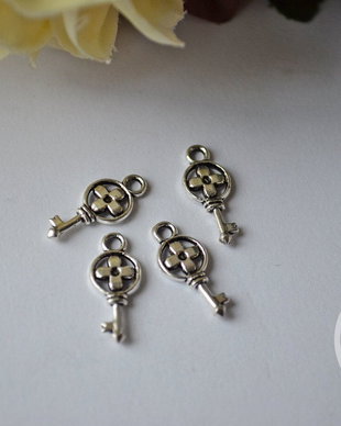 Charm cheita, argintiu