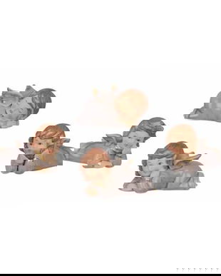 Set patru ingerasi din portelan