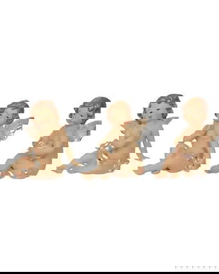 Set trei ingerasi din portelan