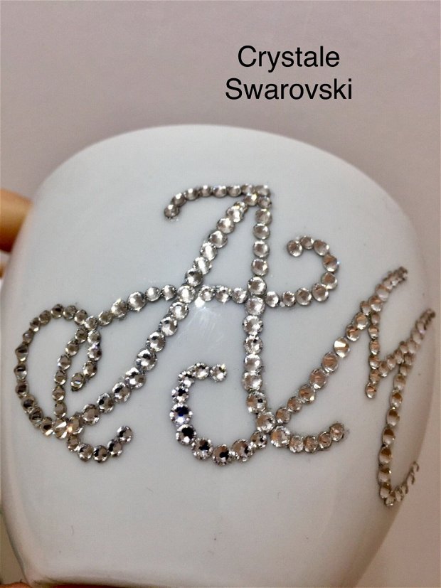 Cescute personalizate cu cristale Swarovski