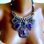 Colier statement  Amethyst, antichitati recreate, unicat