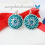 Cercei Swarovski - Chaton Queen / Argint 925