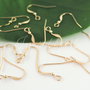 Tortite cercei, gold filled 14K (1per)