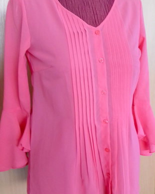 bluza din voal,roz