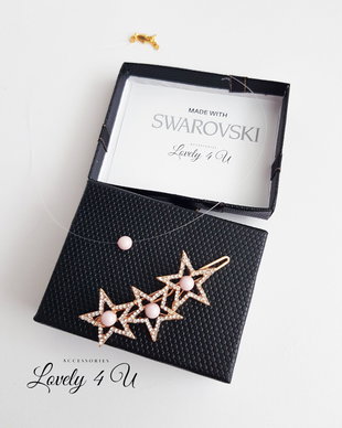 Set Agrafa cu perle Swarovski și colier cu perla Swarovski