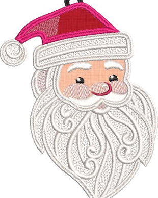 Mos Craciun - Santa brodat
