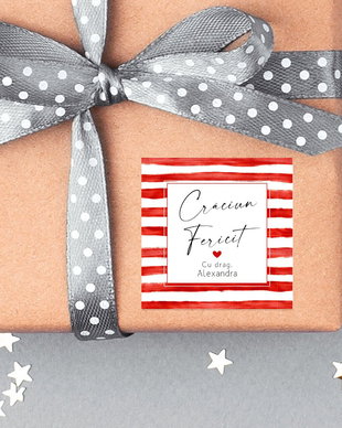 Stickere personalizate Craciun Fericit