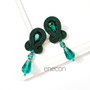 Cercei EMERALD, Cercei pe lob, Cercei soutache