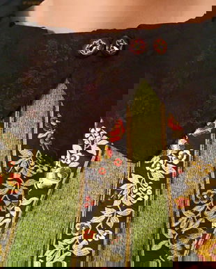 Bluza din lana shetland cu aplicatii