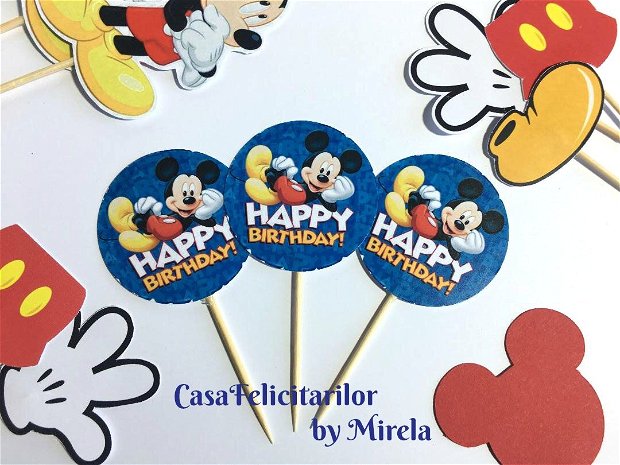Toppers Happy birthday - Mickey mouse