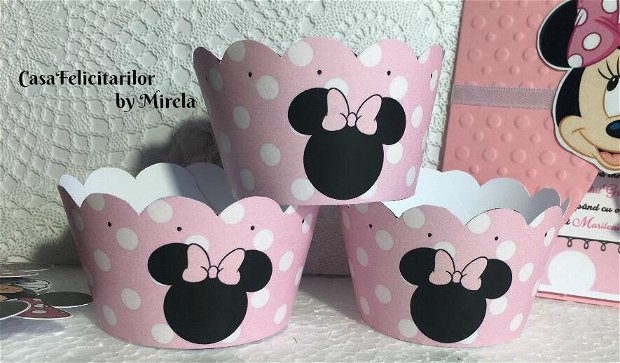 Toppers Minnie mouse roz