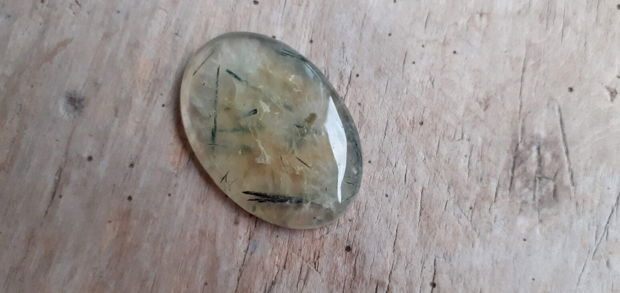 Cabochon prehnit natural, 38x25 mm