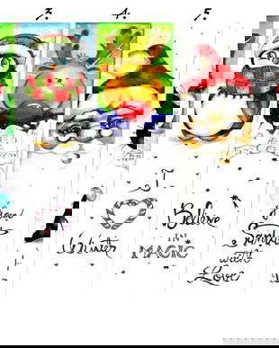Semne de Carte pentru Iarna - Pictura in Acuarela, Cadou Original, Carti - Nature & Colors Collection